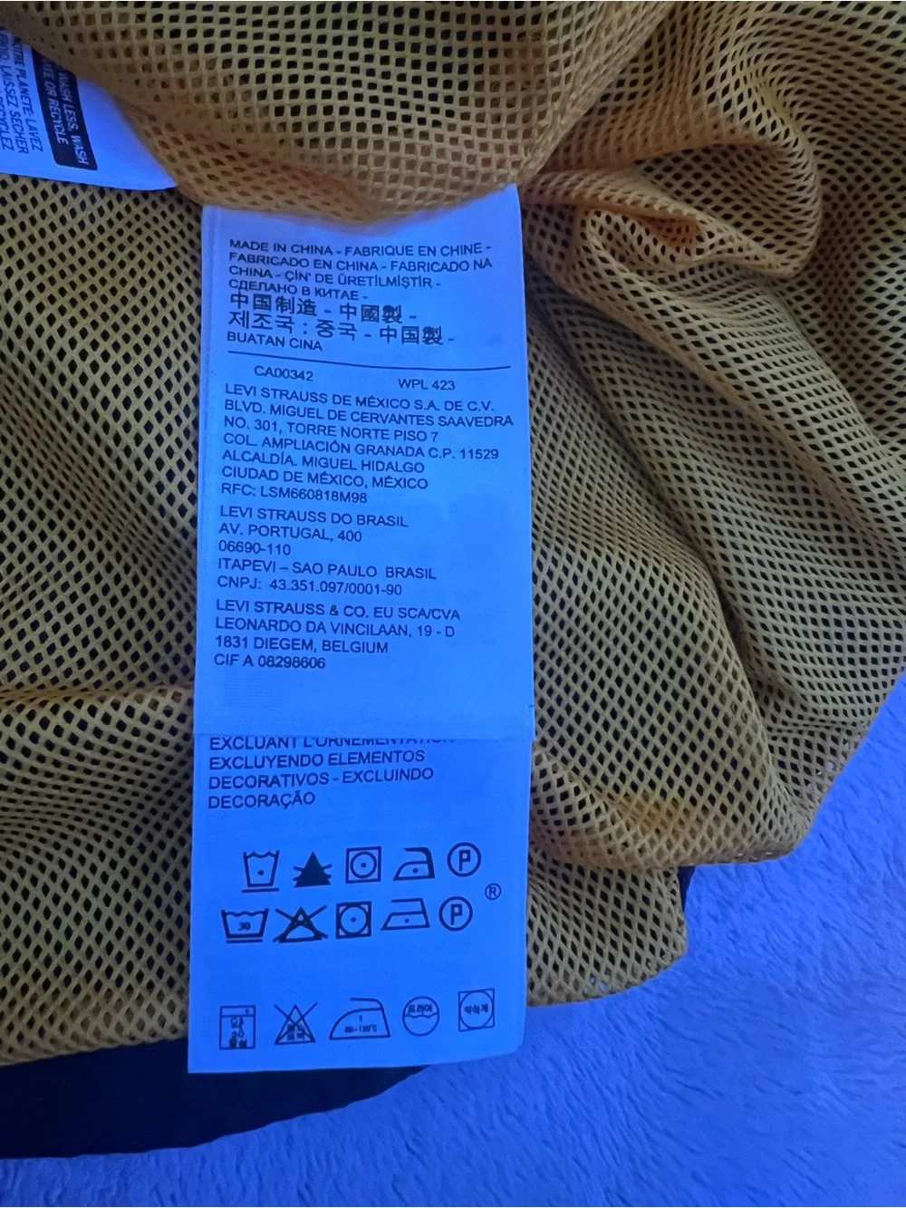 Levi's x Peanut Windbreaker with Blue, Yellow & Green Accents